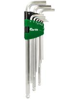 Šešiakampių raktų rinkinys Fortis 4317784729468; 1,5-10 mm; 9 vnt.