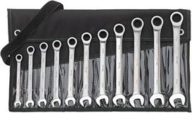 Terkšlinių veržliarakčių rinkinys Fortis 4317784727228; 8-19 mm; 11 vnt.