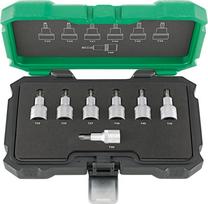 Galvučių su antgaliais rinkinys Fortis 4317784706391; 1/2''; TORX; 7 vnt.