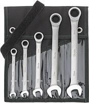 Terkšlinių veržliarakčių rinkinys Fortis 4317784727235; 8-19 mm; 5 vnt.