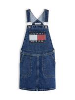 TOMMY HILFIGER Sijonas 'Heritage' tamsiai mėlyna / tamsiai (džinso) mėlyna / ugnies raudona / balkšva
