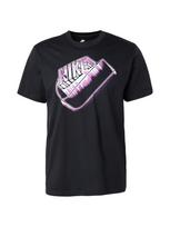 Nike Sportswear Marškinėliai 'FUTURA' eozino spalva / juoda / balta