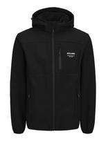 JACK & JONES Demisezoninė striukė 'JJTheo' juoda / natūrali balta