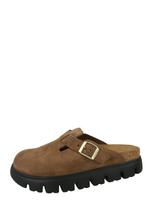 BIRKENSTOCK Šlepetės 'Boston' tamsiai ruda