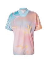 ADIDAS ORIGINALS Marškinėliai 'PRIDE' šviesiai mėlyna / oranžinė / šviesiai oranžinė / rožių spalva
