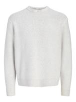 JACK & JONES Megztinis 'JORCHAMBERI' šokolado spalva / balta