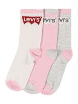 Levi's Kids Kojinės margai pilka / rožių spalva / karmino raudona / balta