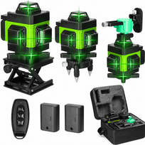 Žalias 4D lazerinis nivelyras 16X, kryžminis linijinis lazerinis nivelyras, kryžminis lazeris matavimams