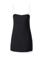 Abercrombie & Fitch Sportinė suknelė 'SCULPTLUX SWEETHEART' juoda / balta