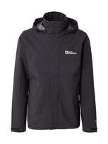 JACK WOLFSKIN Laisvalaikio striukė 'Trailtime 2l' juoda / balta
