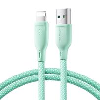 Joyroom Multi-Color S-A34 USB-A į Lightning laidas 3A 1m, žalias