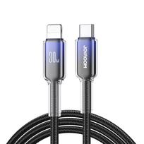 Joyroom S-A42 Crystal-Clear 30W USB-C į Lightning laidas 1.2m, juodas