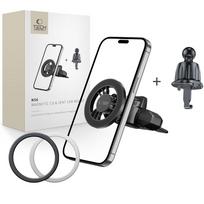 „Tech-Protect N56“ magnetinis „MagSafe“ automobilinis laikiklis (CD / grotelės) Juodas