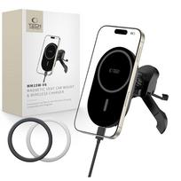 Tech-Protect MM15W-V6 magnetinis automobilinis laikiklis su MagSafe, juodas