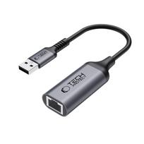Tech-Protect UltraBoost USB-A 3.0 į Ethernet RJ45 1000Mbps adapteris, juodas