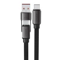 Acefast C13-05 USB-C į USB-A / USB-C laidas 3A 0.2m, juodas