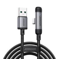 Joyroom S-A56 EnjoyX kampinis USB-A į USB-C laidas 3A 1.2m, juodas
