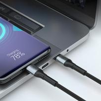 3mk Hyper Cable N-SERIES USB-C į USB-C laidas 1m 100W, juodas
