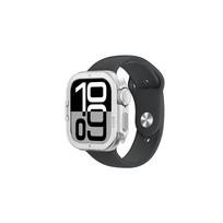 AmazingThing Titan Pro metalinis dėklas Apple Watch 11 46mm, sidabrinis
