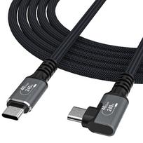 Wozinsky WPS3-UY41S kampinis USB-C USB4 laidas 240W 40Gb/s 1m, juodas