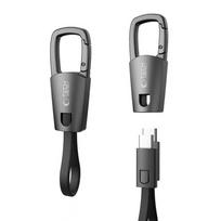 Tech-Protect Ultraboost DNA USB-C laidas-raktų pakabukas PD 60W 17cm, pilkas