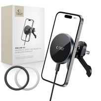 Magnetinis MagSafe automobilinis laikiklis Tech-Protect MM15W-V5 15W, juodas
