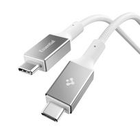 USB-C į USB-C laidas Spigen EB10010CC 100W 100 cm, baltas