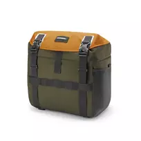 Dviračio vairo krepšys Rockbros W019 13.5-24L, žalias-oranžinis