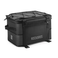 Sulankstomas dviračio krepšys ant bagažinės Rockbros A30 ROAD TO SKY 15-30L, juodas
