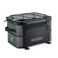 Sulankstomas dviračio krepšys ant bagažinės Rockbros A30 15-30L, pilkas