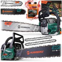 Benzininis grandininis pjūklas Humberg HM-665, 2.3 kW, su 16" ir 20" juostomis