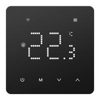 Tuya programuojamas Wi-Fi termostatas elektriniam šildymui 16A, juodas