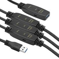 Aktyvus USB 3.0 ilgiklis USB-A (M) – USB-A (F), 30 m, juodas