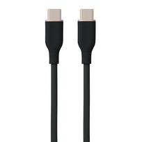 Silikoninis USB Type-C - Type-C laidas 100W, 1m, juodas
