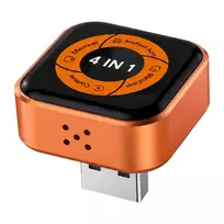 Carlinkit Mini Ultra 6 belaidis CarPlay ir Android Auto adapteris, juodas / oranžinis