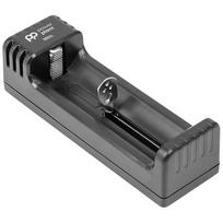 1 kanalo USB įkroviklis 3.6V / 3.7V Li-ion akumuliatoriams (18650, 21700)