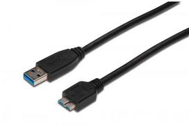 Assmann Electronic ASSMANN USB 3.0 jungties kabelis USB A - Micro USB B M/M 0.25m USB 3.0 atitinka UL bl
