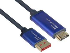 AV adapteris Alcasa Alcasa 4860-SF050B Kabelio adapteris 5m DisplayPort HDMI Mėlynas