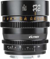 Fotoaparato objektyvas - Viltrox 33 mm T1.5 kino objektyvas Sony E jungčiai