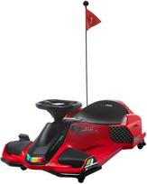 HOMCOM vaikiškas elektrinis kartingas 12 V, 3-8 km/val. Drifto kartingas su drifto režimu, lėto paleidimo funkcija, kartingas su šviesomis, muzika, saugos diržu, vaikiška transporto priemonė 8-12 metų vaikams, raudonas