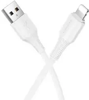 USB A tipo į „Lightning“ tipo maitinimas Hoco 2,4A, 1 m, X120, baltas