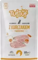 TufTuf Šunų Maistas - TUF TUF Vištienos ir Morkų Drėgnas Maistas 100g Be Glitimo