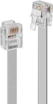 Tinklo Kabelis - LINDY RJ12 Tinklo Kabelis, 6P6C, M/M, 50 m, Pilkas