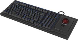 Klaviatūra Pelė Keysonic Trackball-TAS Full-Size KSK-8202ELU-T (UK) Juoda (61103)
