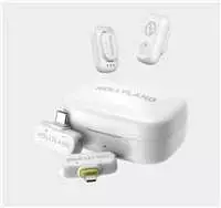 Hollyland LARK A1 Combo Ivory Baltas, su USB-C RX + Lightning RX + įkrovimo dėklu