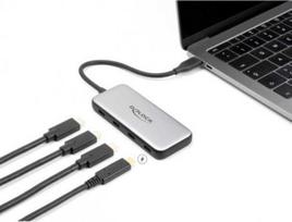 HUB USB Delock DeLOCK USB 10Gbps USB Type-C Hub with 4 x USB Type-C, USB hub (pilkas)