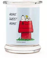 Peanuts Aromatinė žvakė 11,5x9,5 cm mėlyna, parafino vaškas