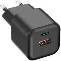 Setty sieninis įkroviklis USB-A + USB-C 35W LSGaN-AC-351 juodas