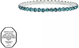 Crystalp Elastinė teniso apyrankė su turkio spalvos Swarovski kristalais Aura 22270.LTU.E