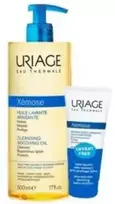 Uriage Xémose Cleansing Soothing Oil + Anti-Itch Soothing Oil Balm, 500 ml +, 50 ml
